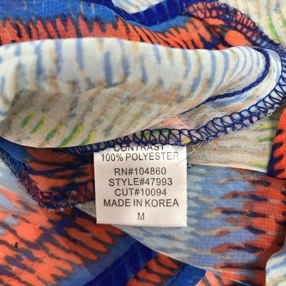 🌞🌴🌞Sz M Chloe K sheer high-low tank - Picture 5 of 6